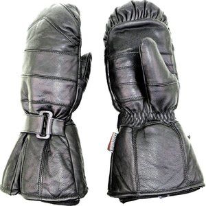 Premium Leather Snowmobile Mittens Gauntlet Snow Ski Cold Weather